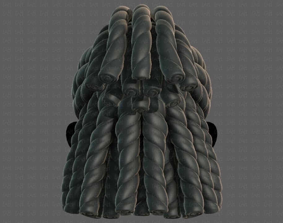 3D Hair style for boy V78 3D model_4