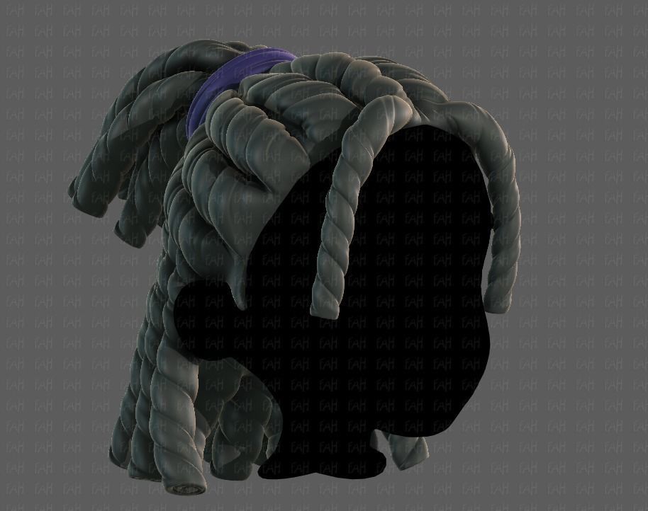 3D Hair style for boy V78 3D model_2