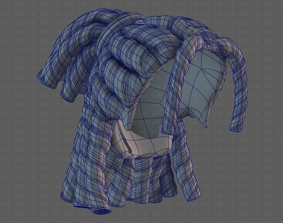 3D Hair style for boy V78 3D model_38