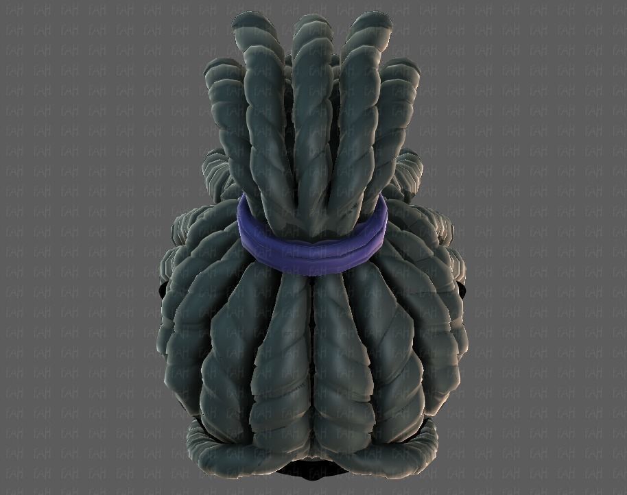 3D Hair style for boy V78 3D model_35