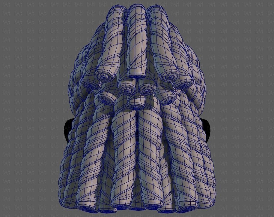 3D Hair style for boy V78 3D model_29