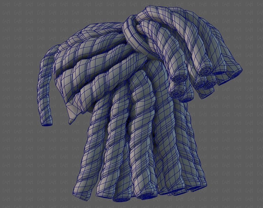 3D Hair style for boy V78 3D model_44