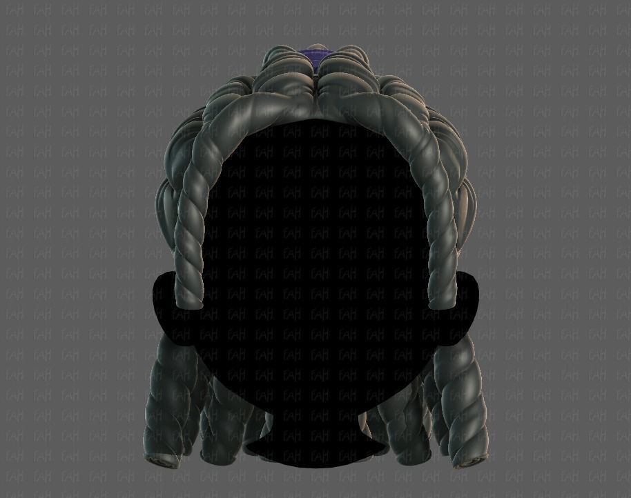 3D Hair style for boy V78 3D model_1