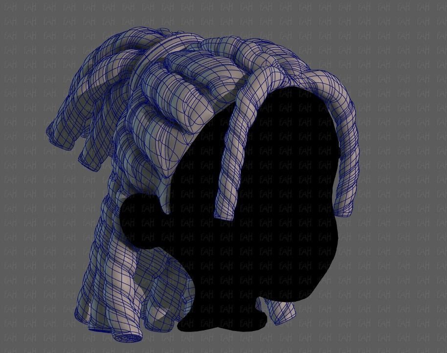 3D Hair style for boy V78 3D model_10