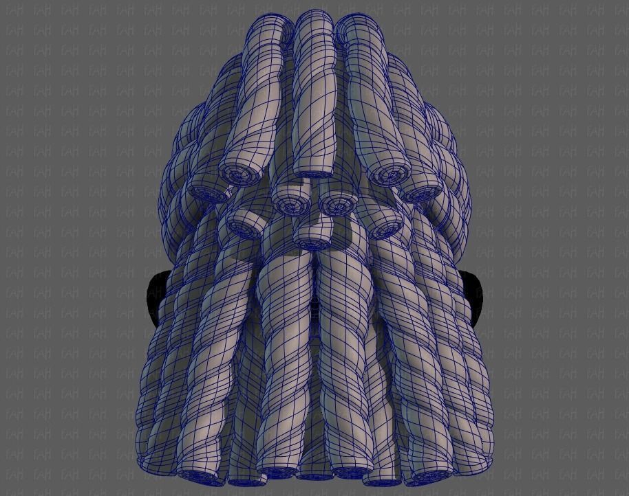 3D Hair style for boy V78 3D model_13