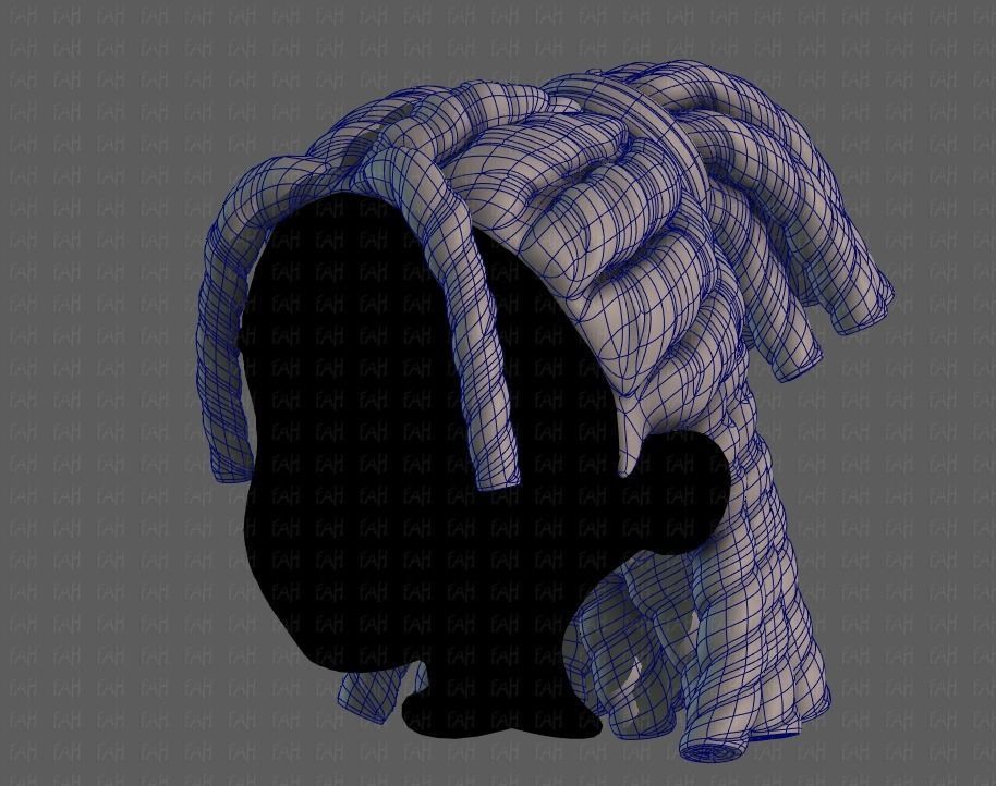 3D Hair style for boy V78 3D model_16