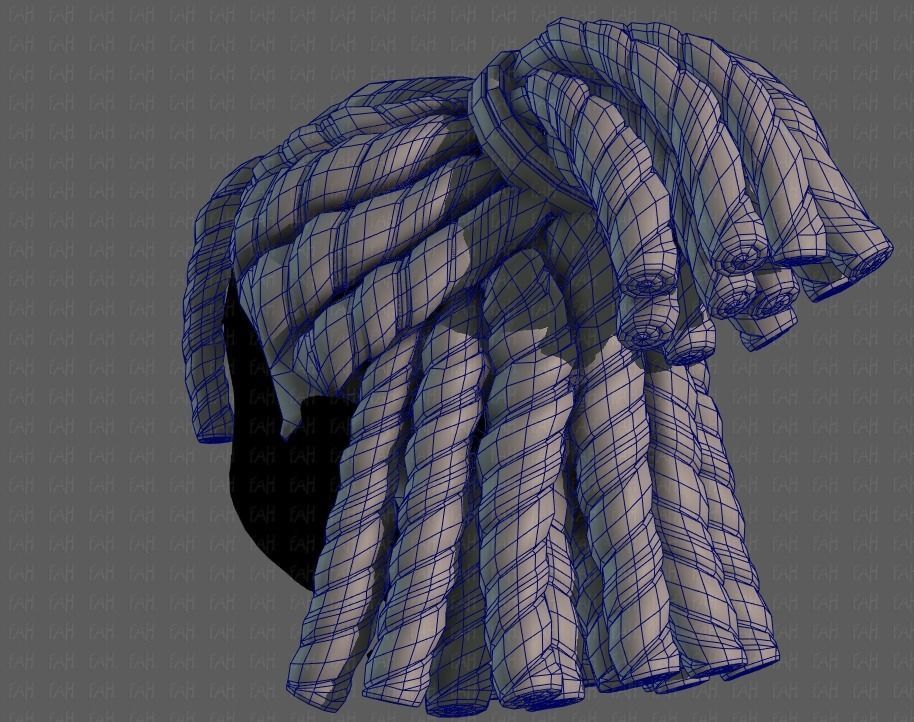 3D Hair style for boy V78 3D model_30