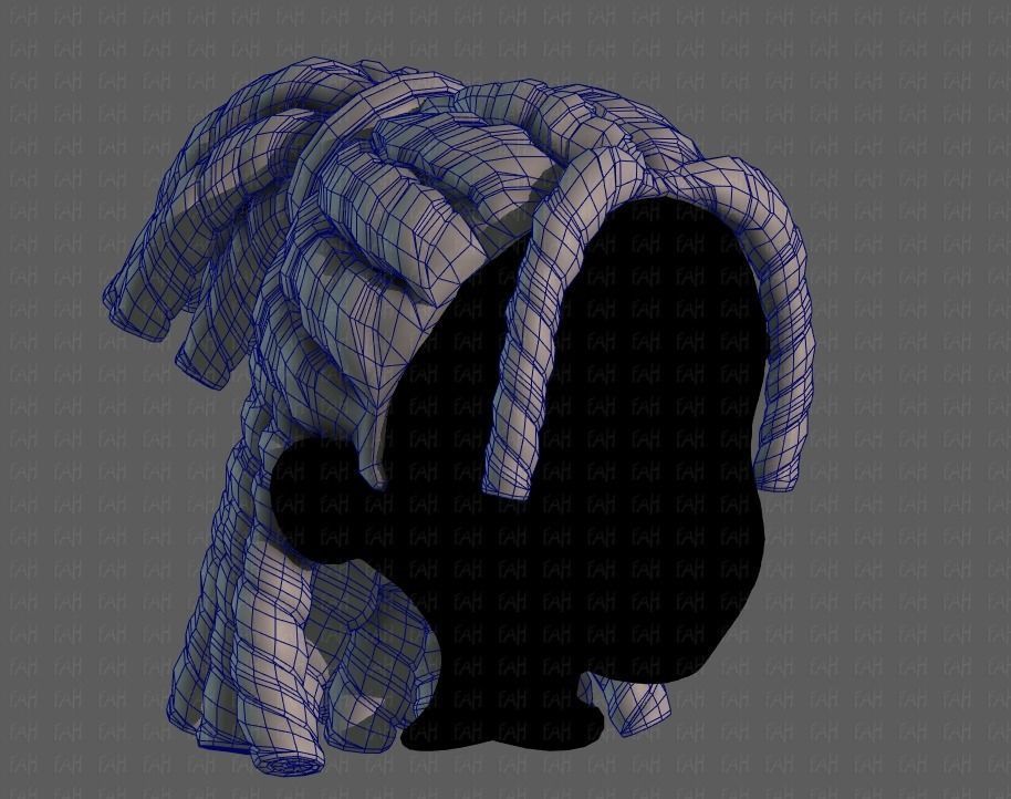 3D Hair style for boy V78 3D model_26