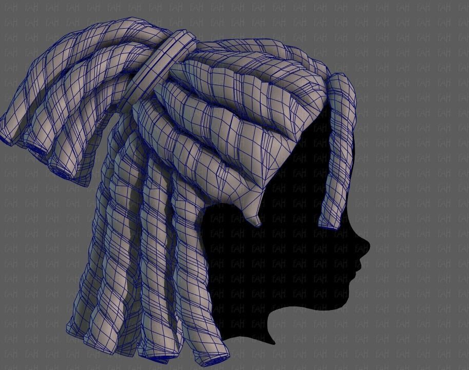 3D Hair style for boy V78 3D model_27