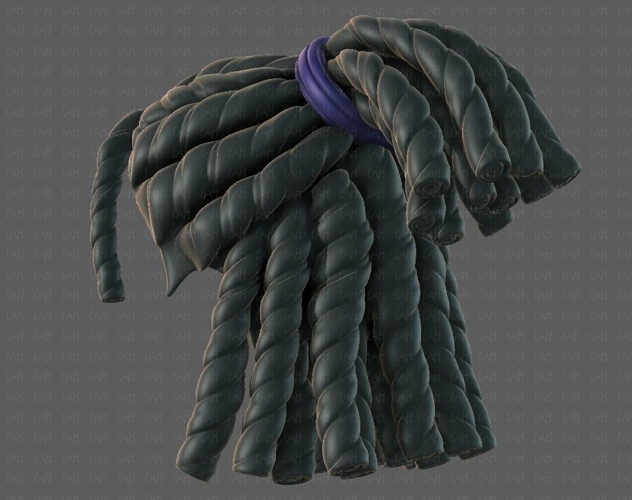 3D Hair style for boy V78 3D model_41