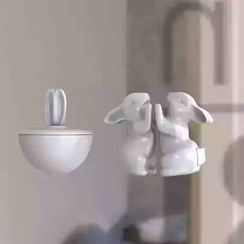 Easter Bunny Set 3D print model