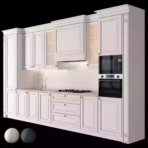 Classic kitchen 062 with 2 materials