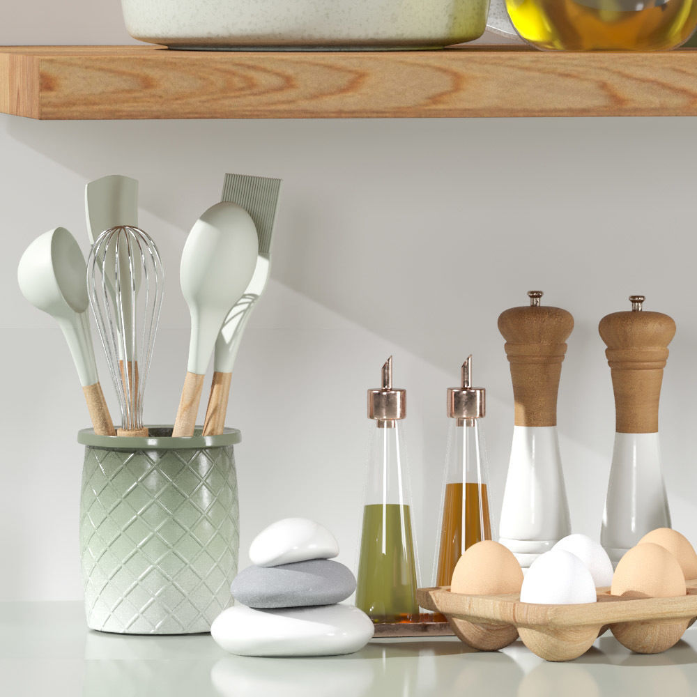 Kitchen Accessories Vol 100 3D model_4