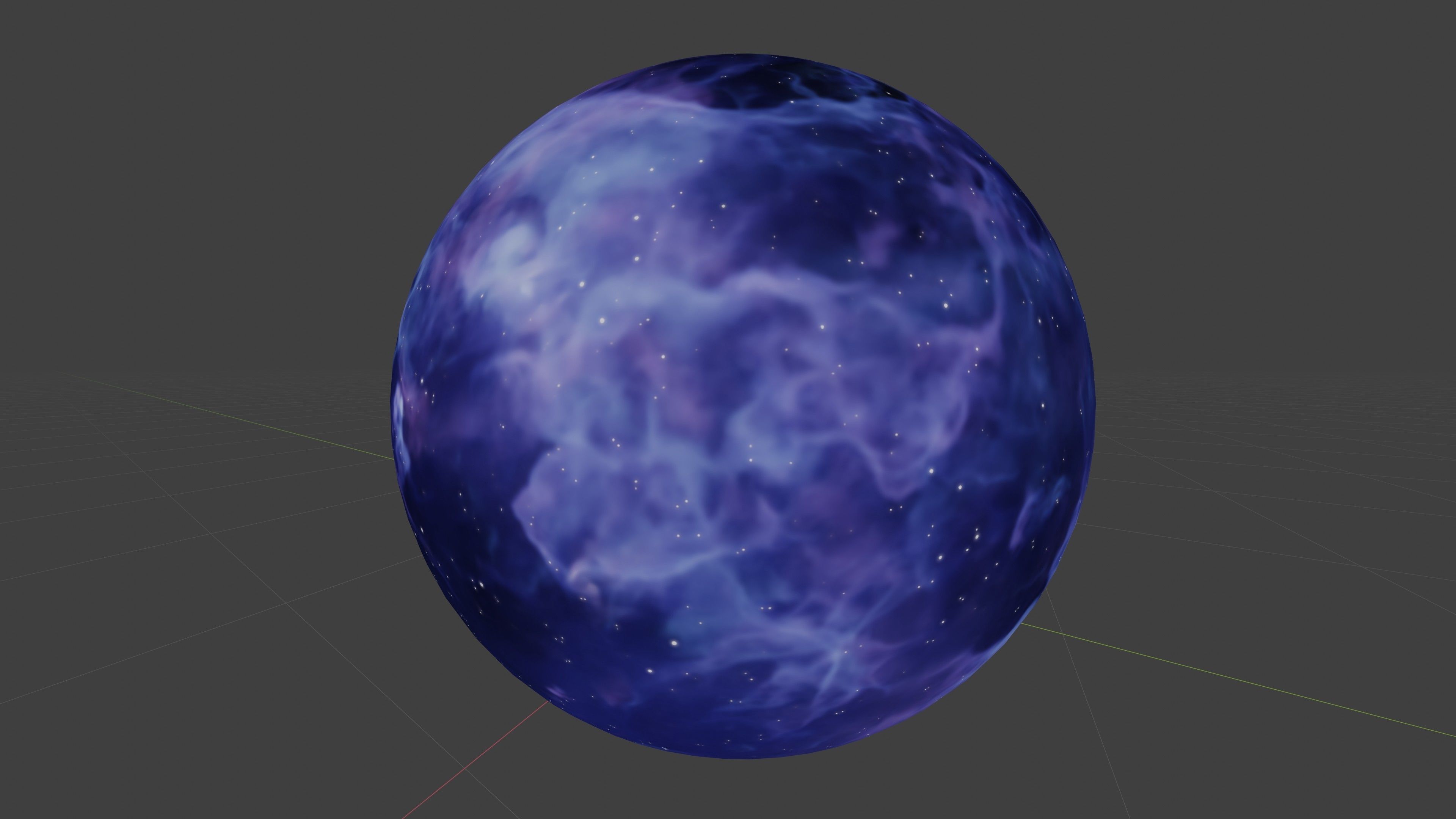 HDRI Panoramic Sky - real violet nebula 360 starfield Low-poly 3D model_12
