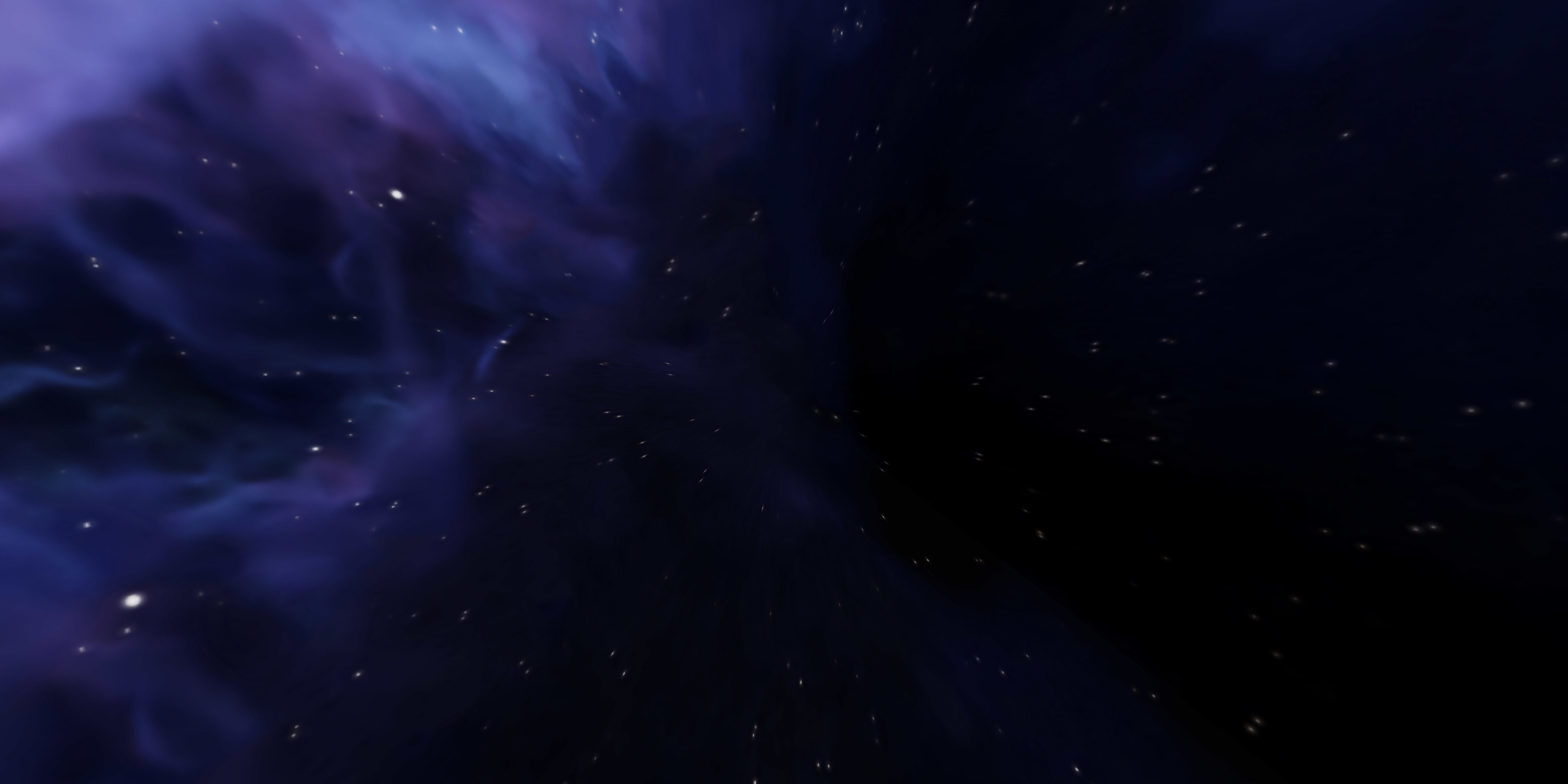 HDRI Panoramic Sky - real violet nebula 360 starfield Low-poly 3D model_10
