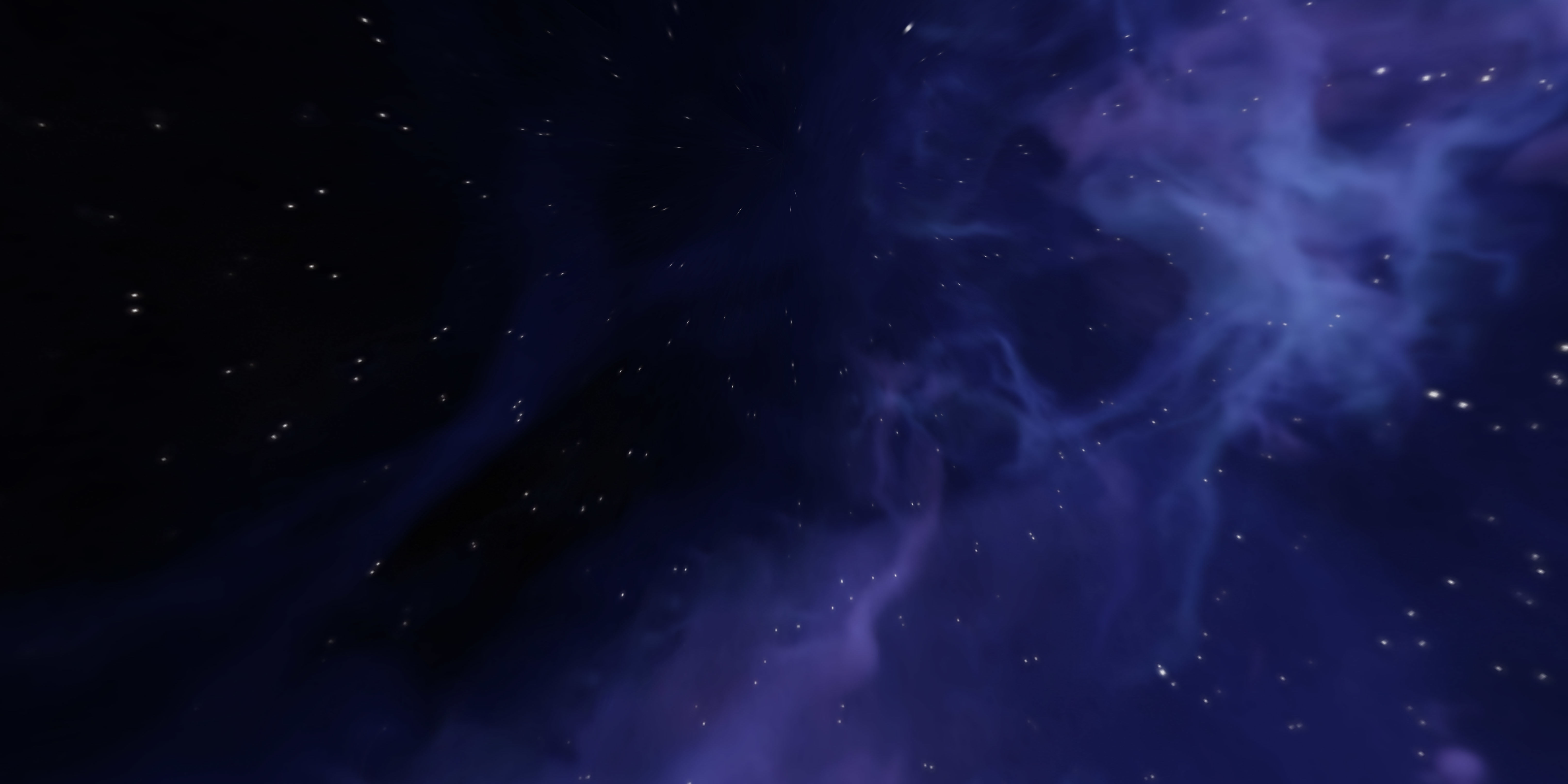 HDRI Panoramic Sky - real violet nebula 360 starfield Low-poly 3D model_5