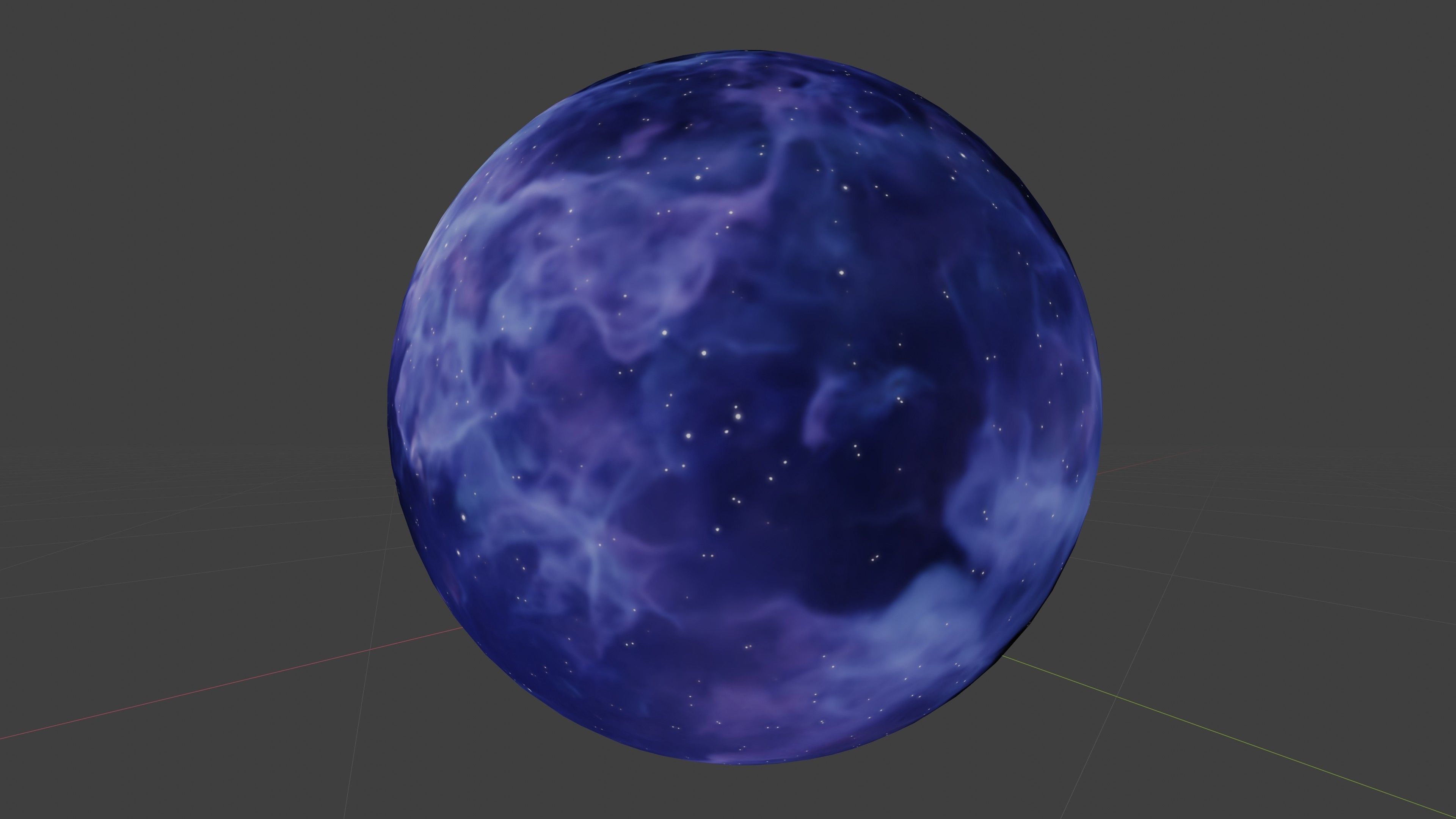 HDRI Panoramic Sky - real violet nebula 360 starfield Low-poly 3D model_13