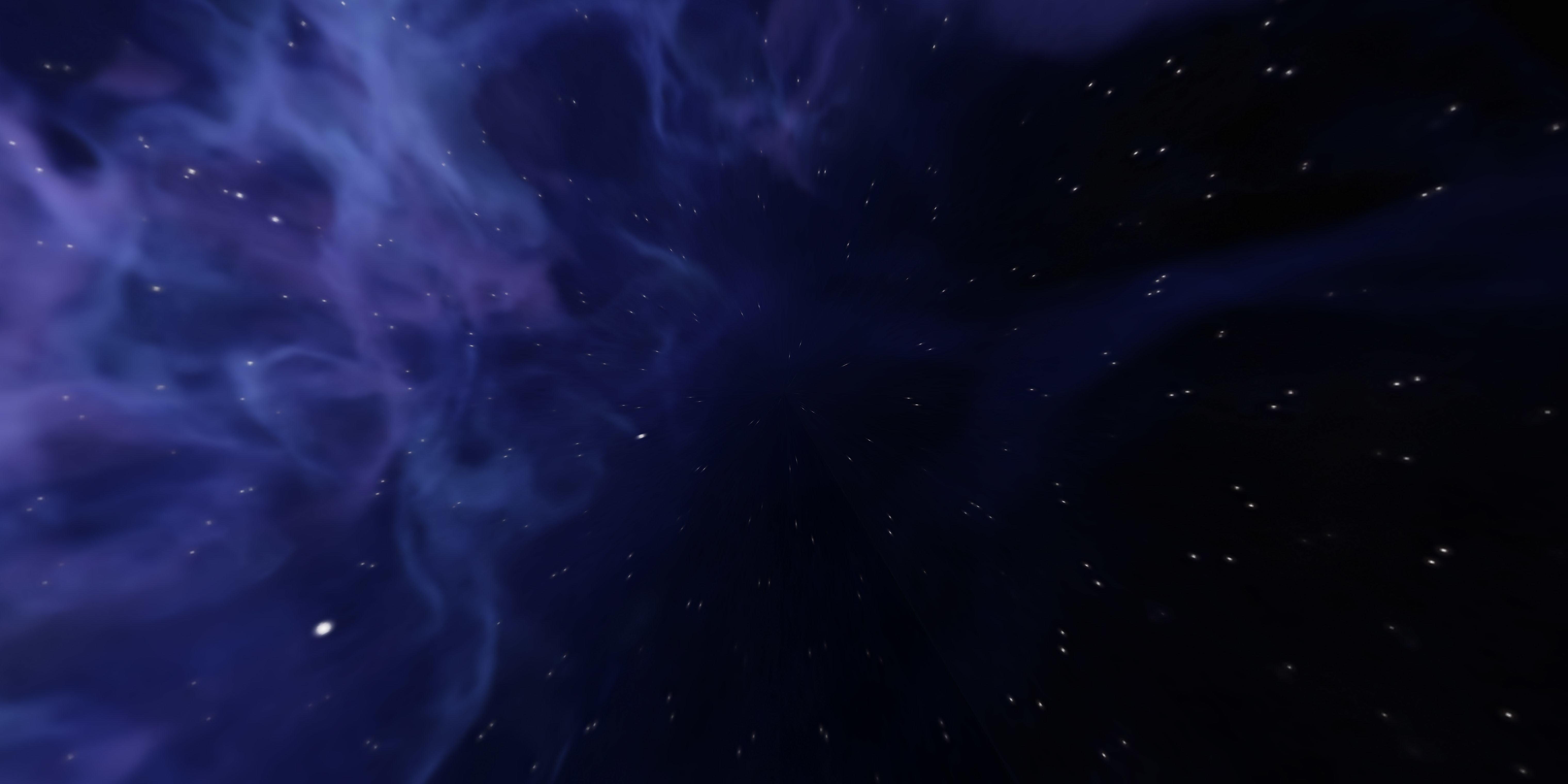 HDRI Panoramic Sky - real violet nebula 360 starfield Low-poly 3D model_2