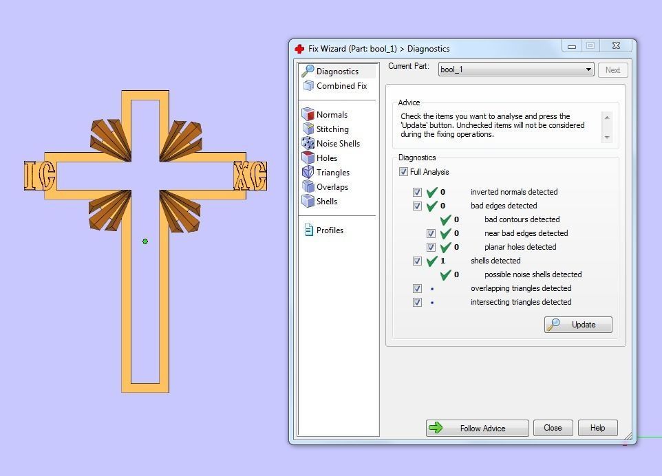 Cross gold pendant 3D print model_11