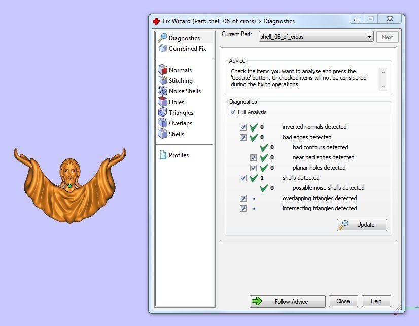 Cross gold pendant 3D print model_8