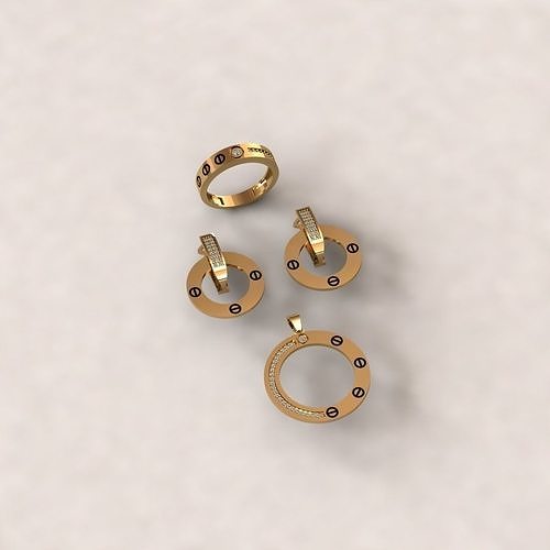 engagement rings 3D Model Collection tmtr05 3D print model