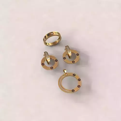 engagement rings 3D Model Collection tmtr05