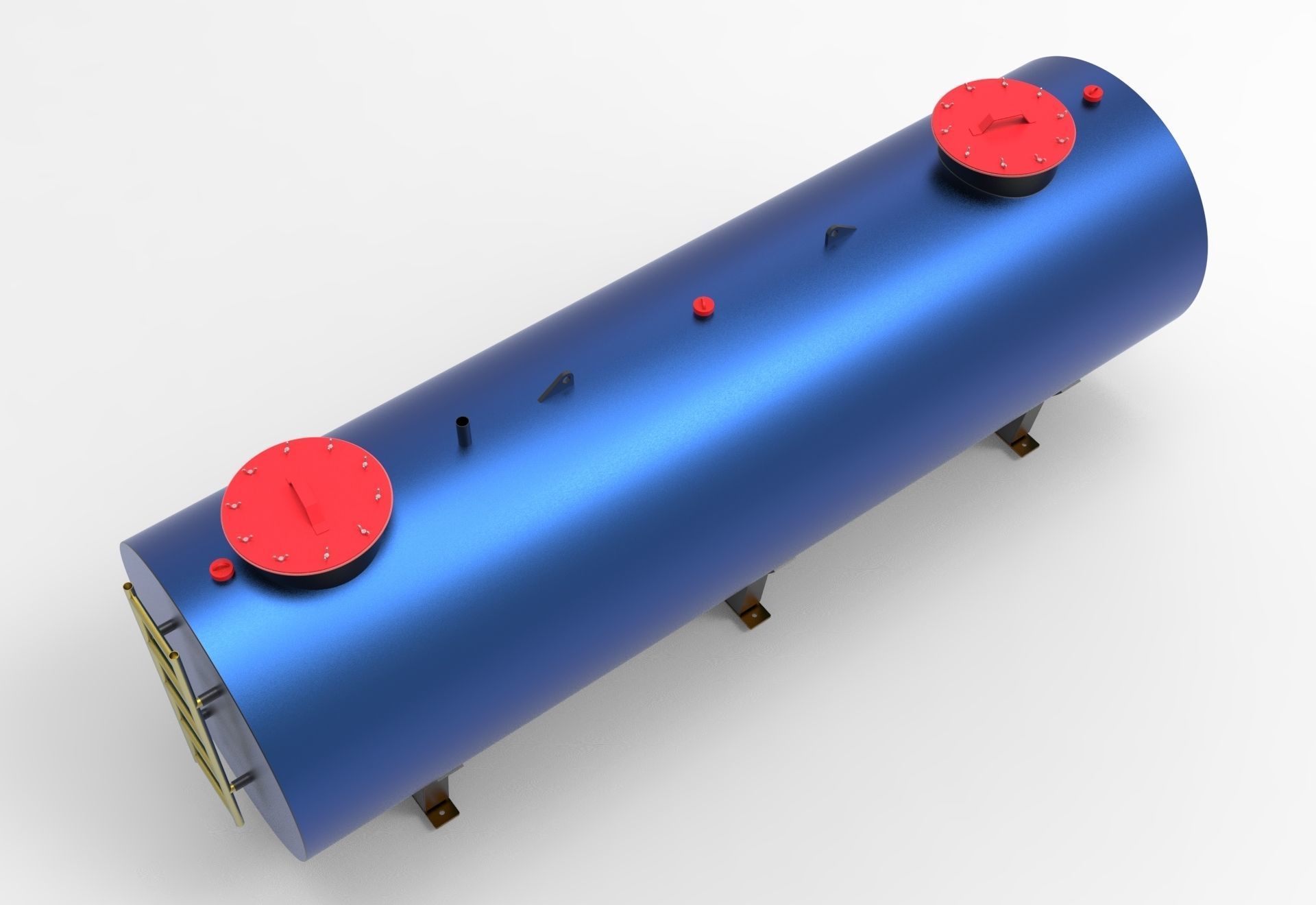 Fluid Tank Low-poly 3D model_2