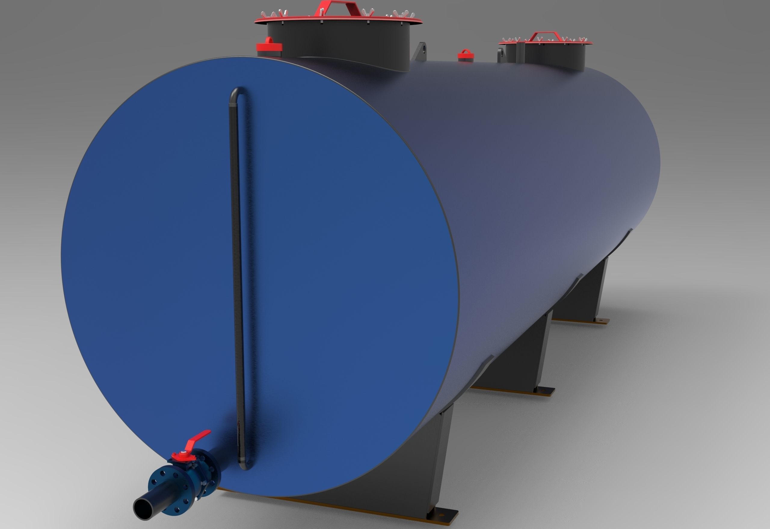 Fluid Tank Low-poly 3D model_3