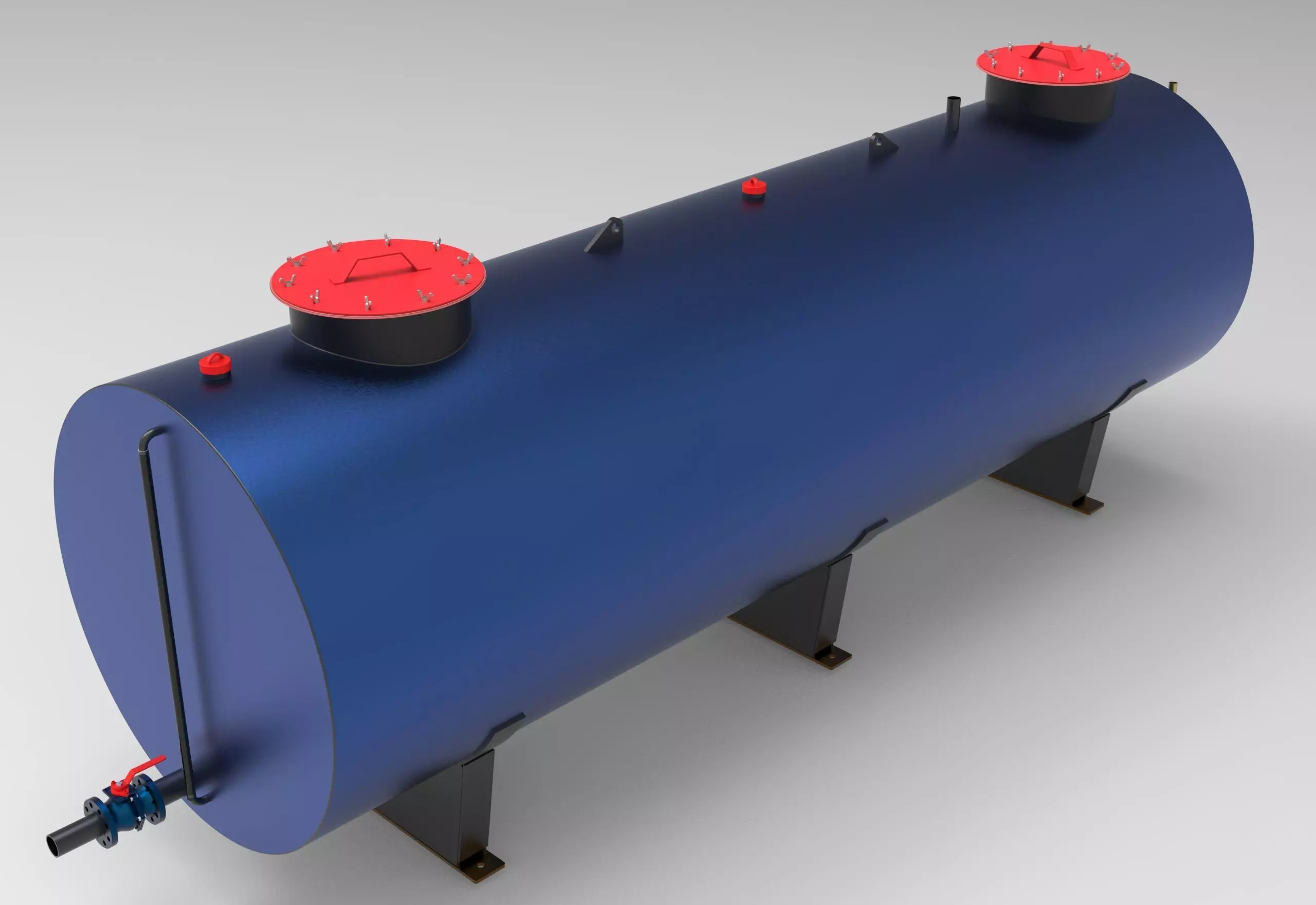 Fluid Tank Low-poly 3D model_0