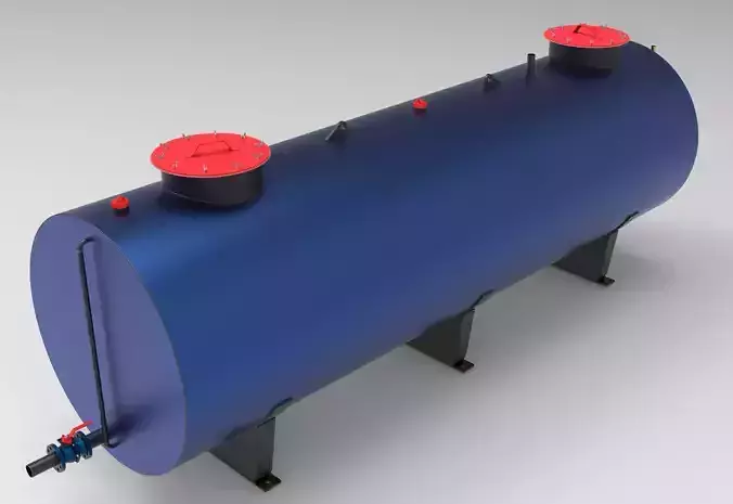 Fluid Tank Low-poly 3D model