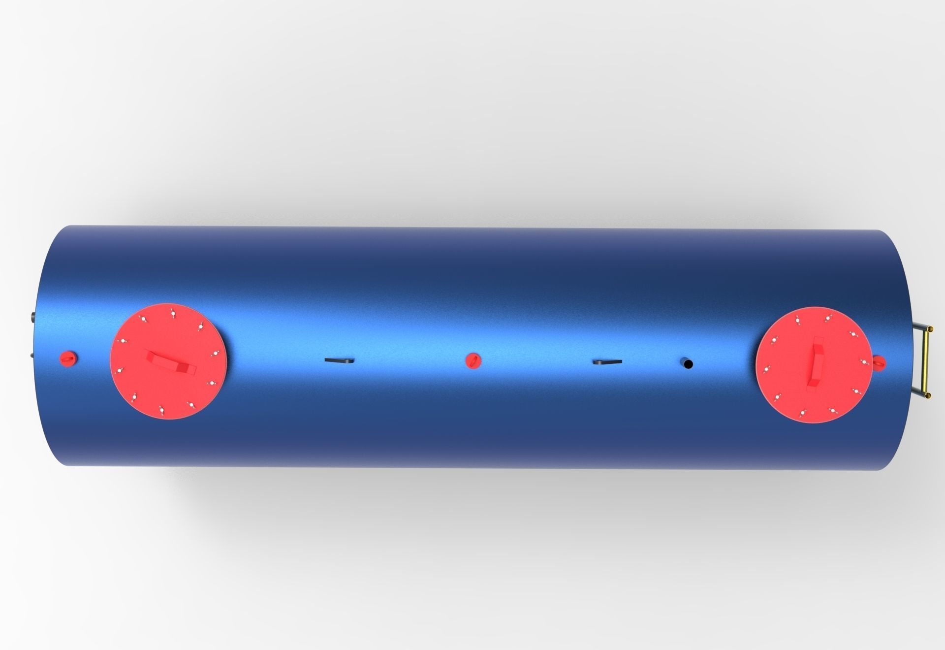 Fluid Tank Low-poly 3D model_7