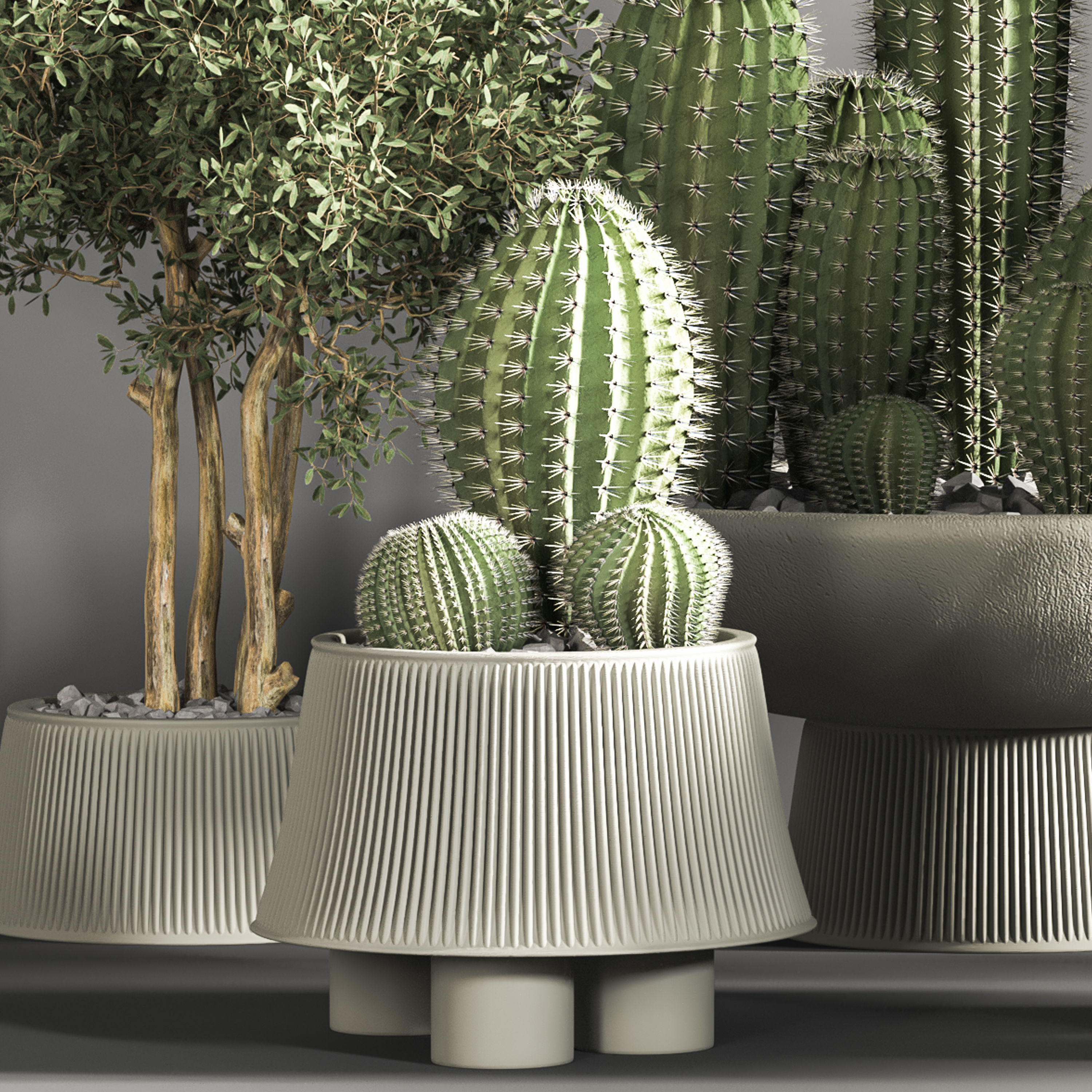 indoor plant stand 31 3D model_4