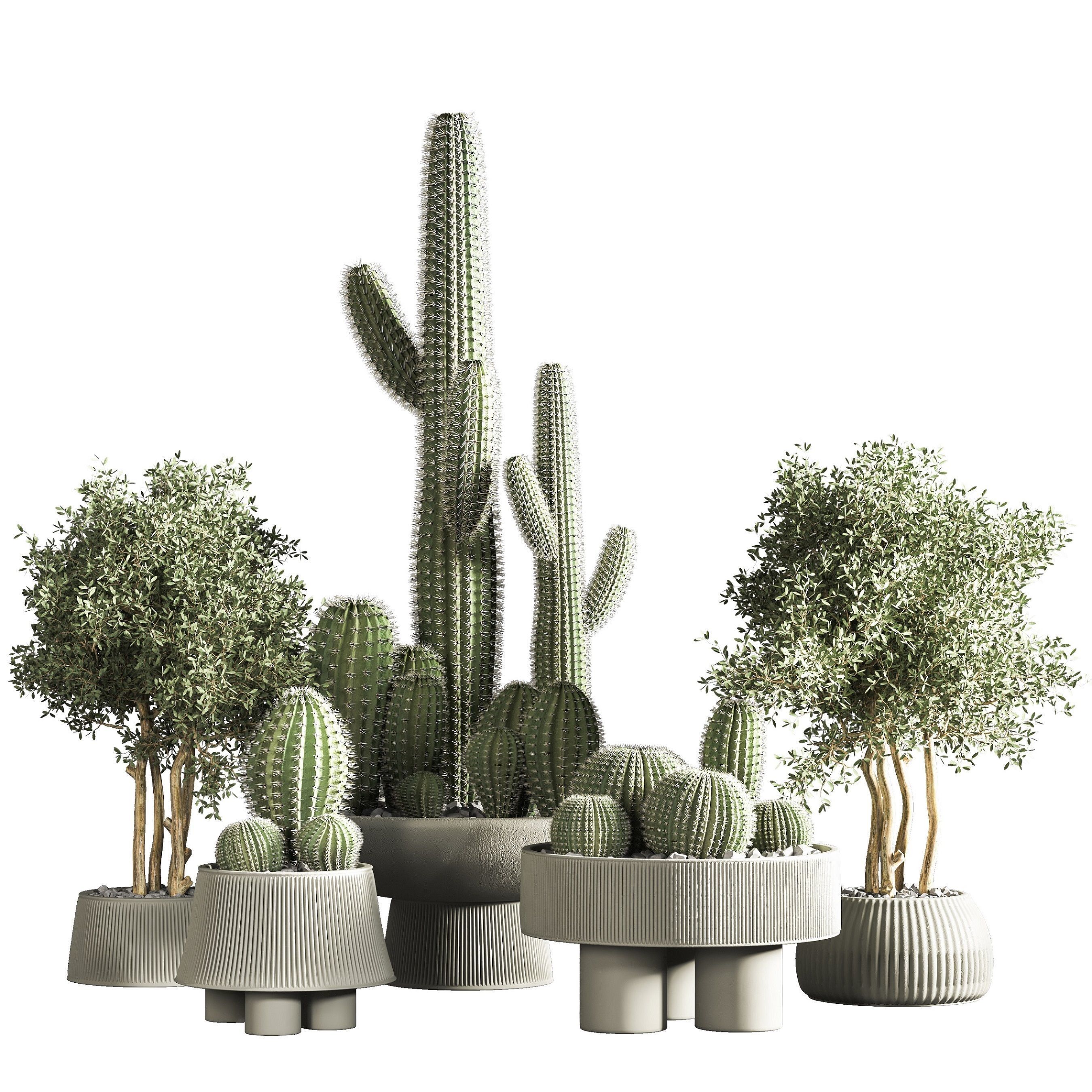 indoor plant stand 31 3D model_7
