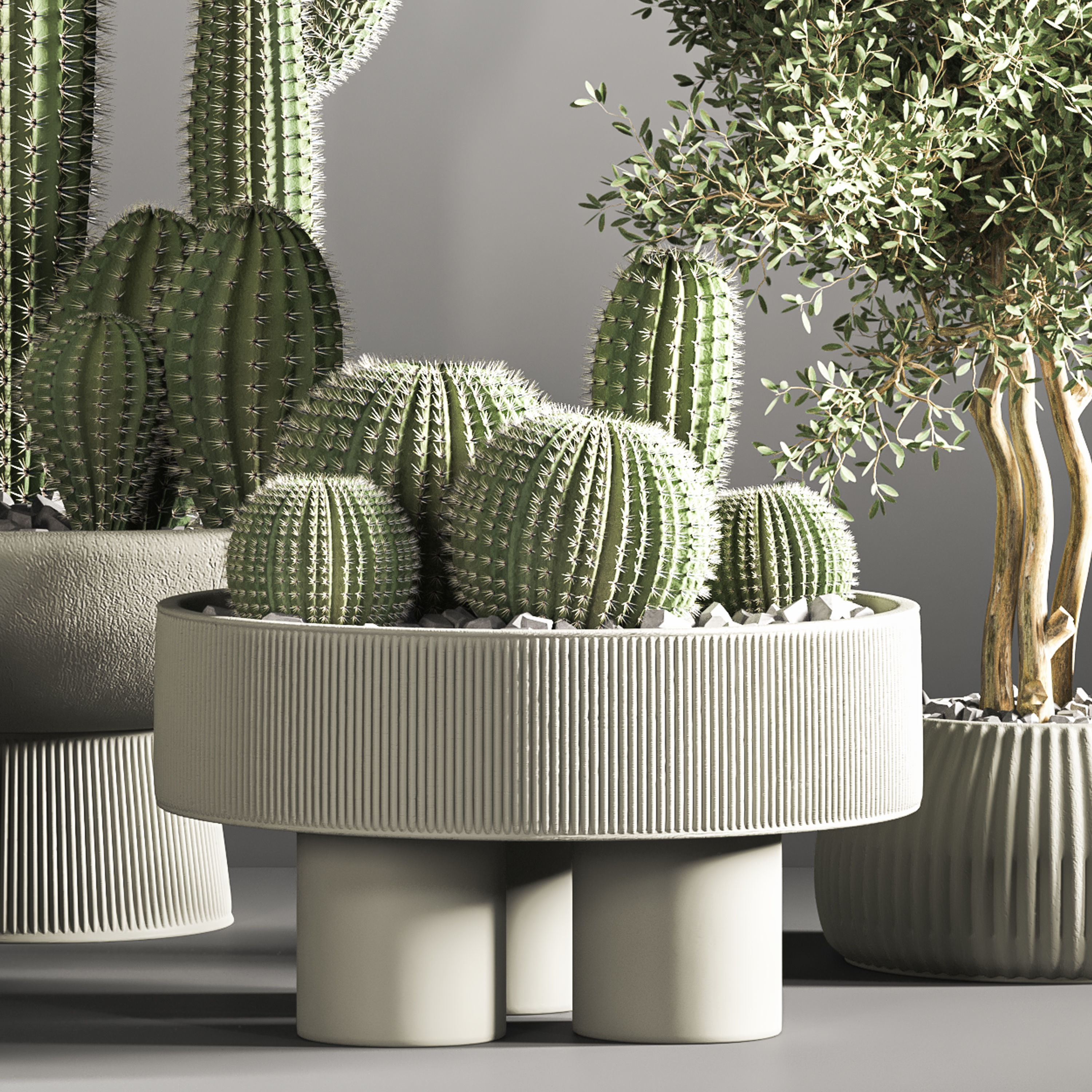 indoor plant stand 31 3D model_3