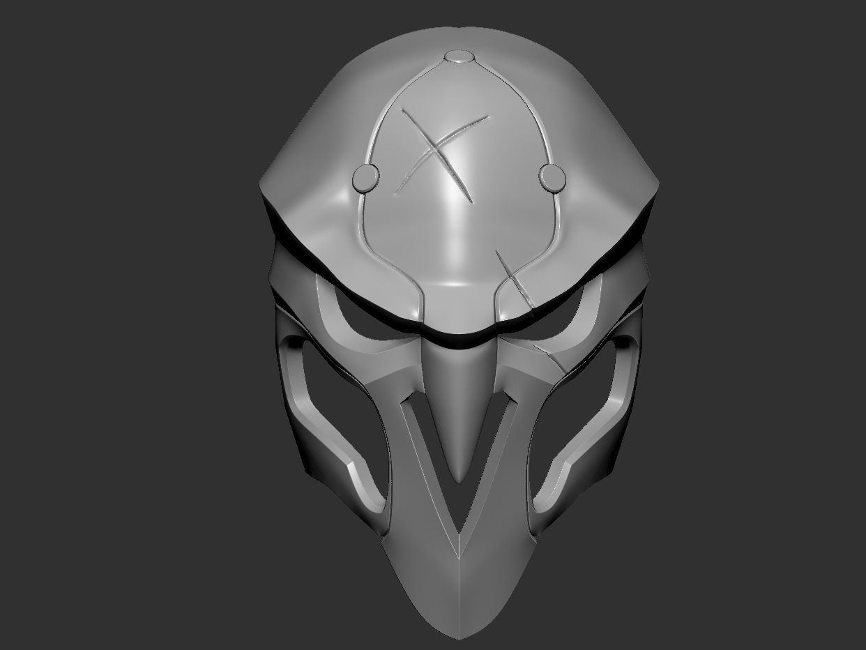 reaper mask-file STL for print  3D print model_7