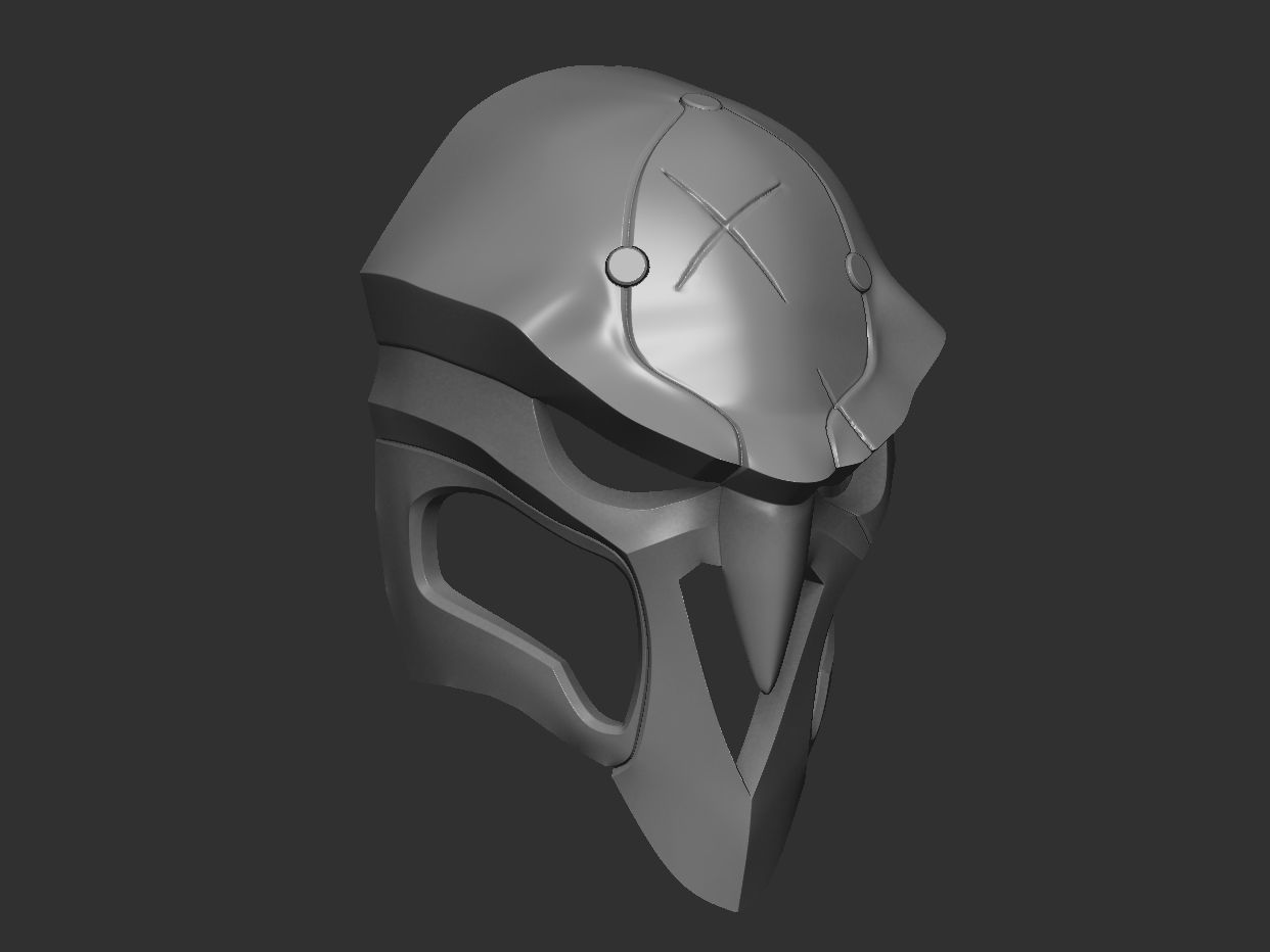 reaper mask-file STL for print  3D print model_5