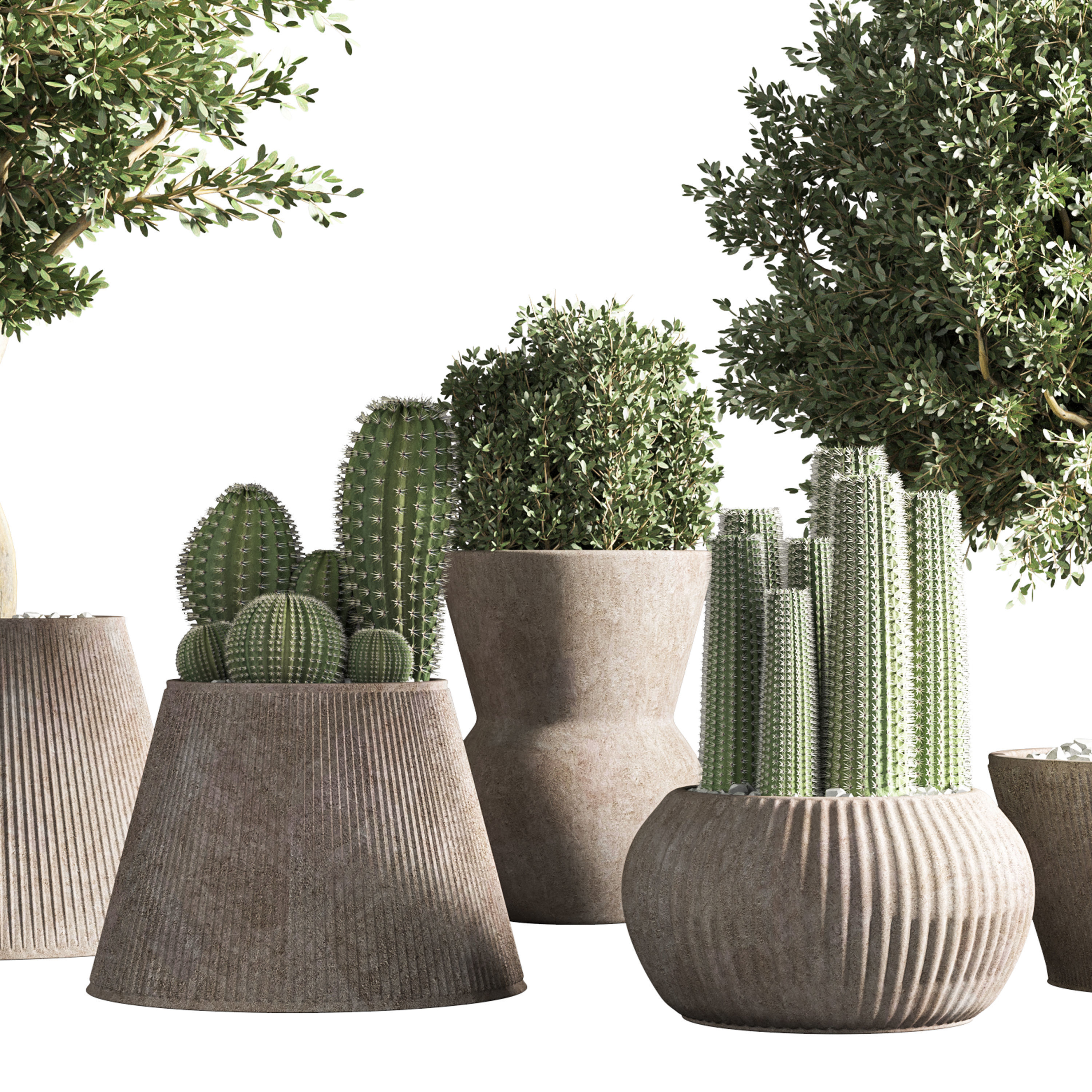 indoor plant stand 32 3D model_4