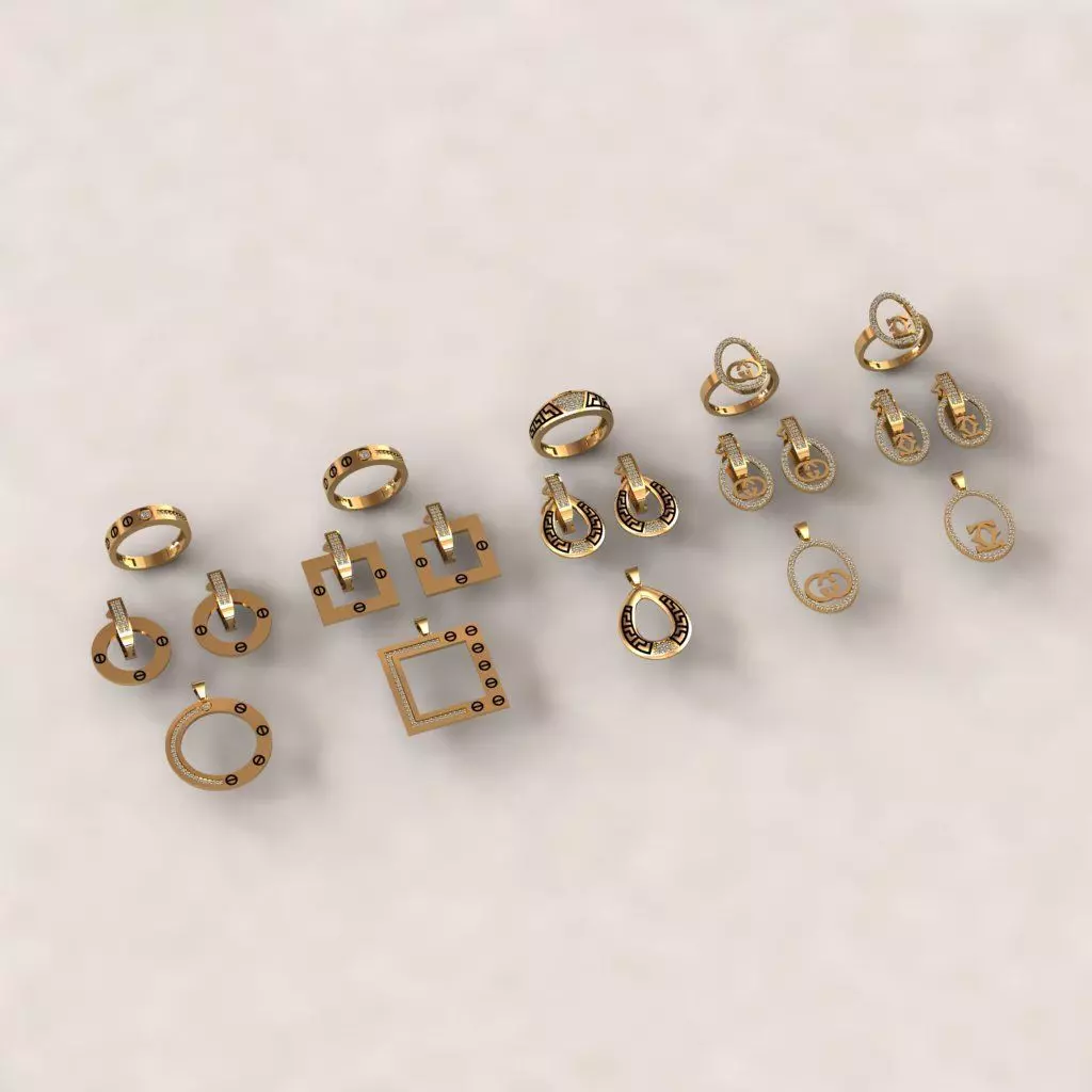 engagement rings 3D Model Collection 3D print model tmtr03 3D print model_0