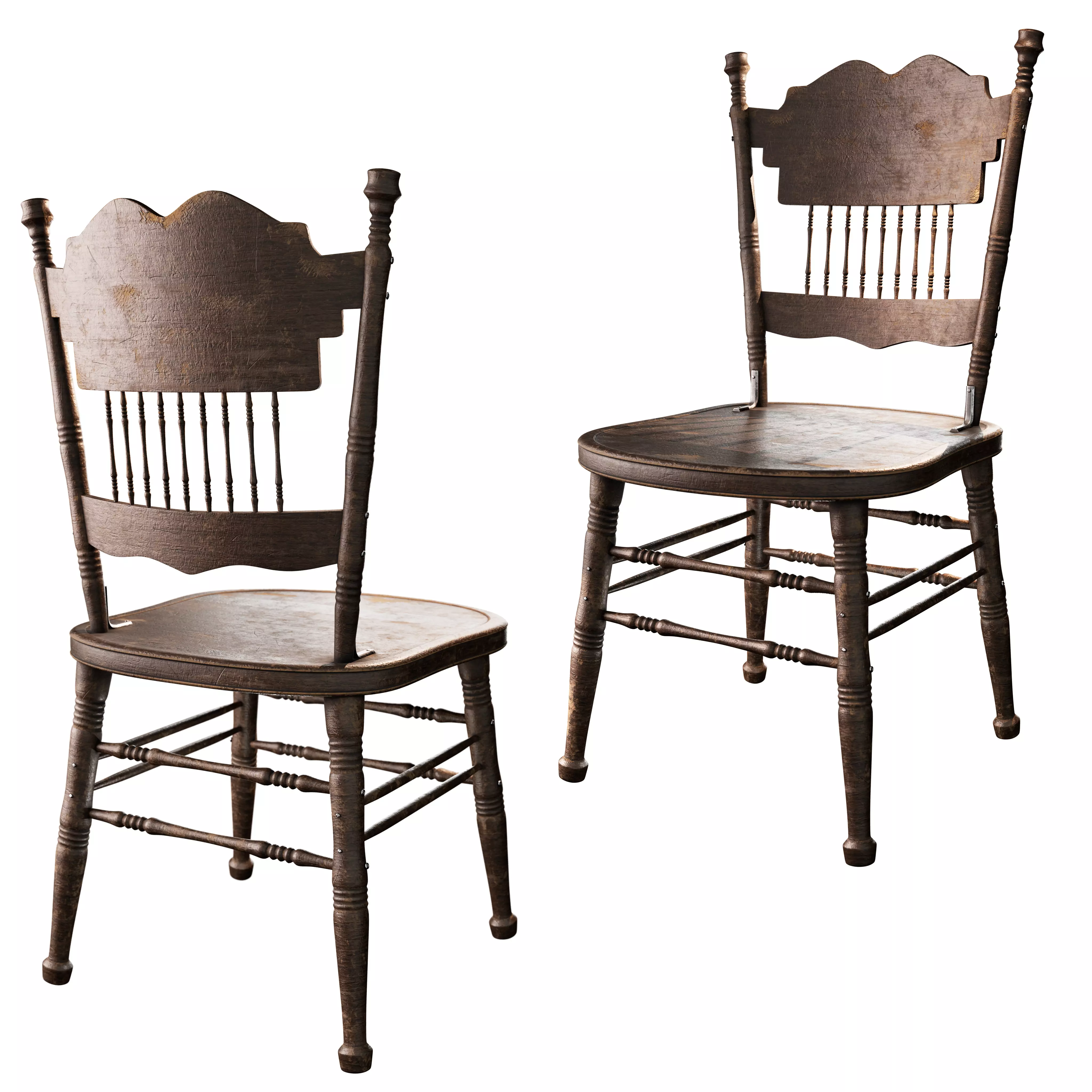 Western Chair 1 Free low-poly 3D model