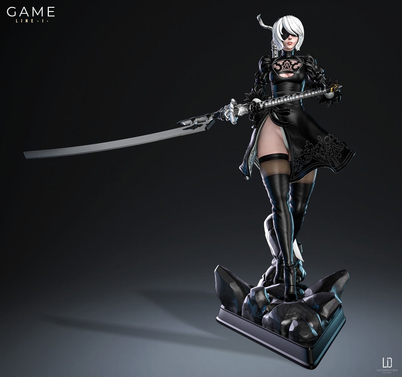 2B - 3D print - STL - Nier 3D print model_18