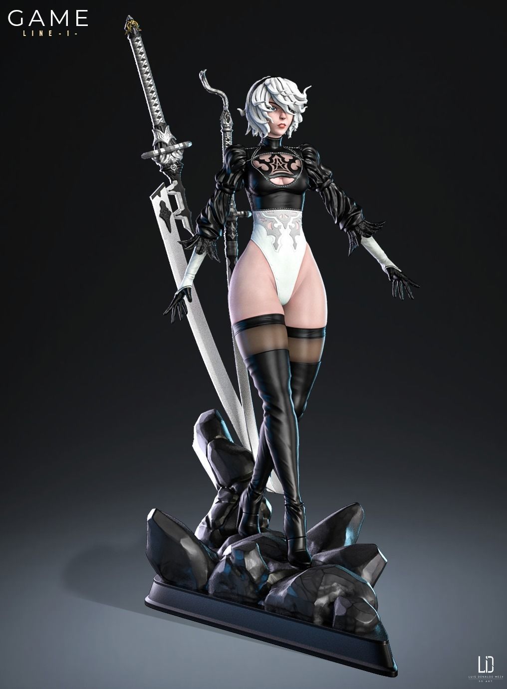 2B - 3D print - STL - Nier 3D print model_20
