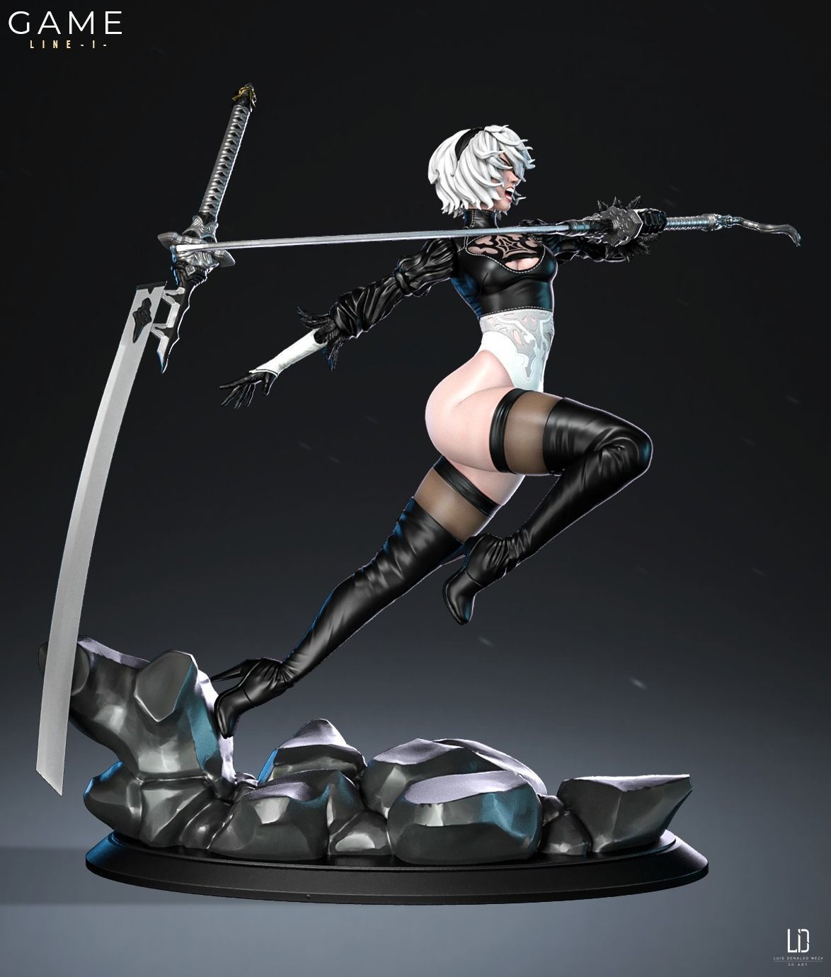 2B - 3D print - STL - Nier 3D print model_26