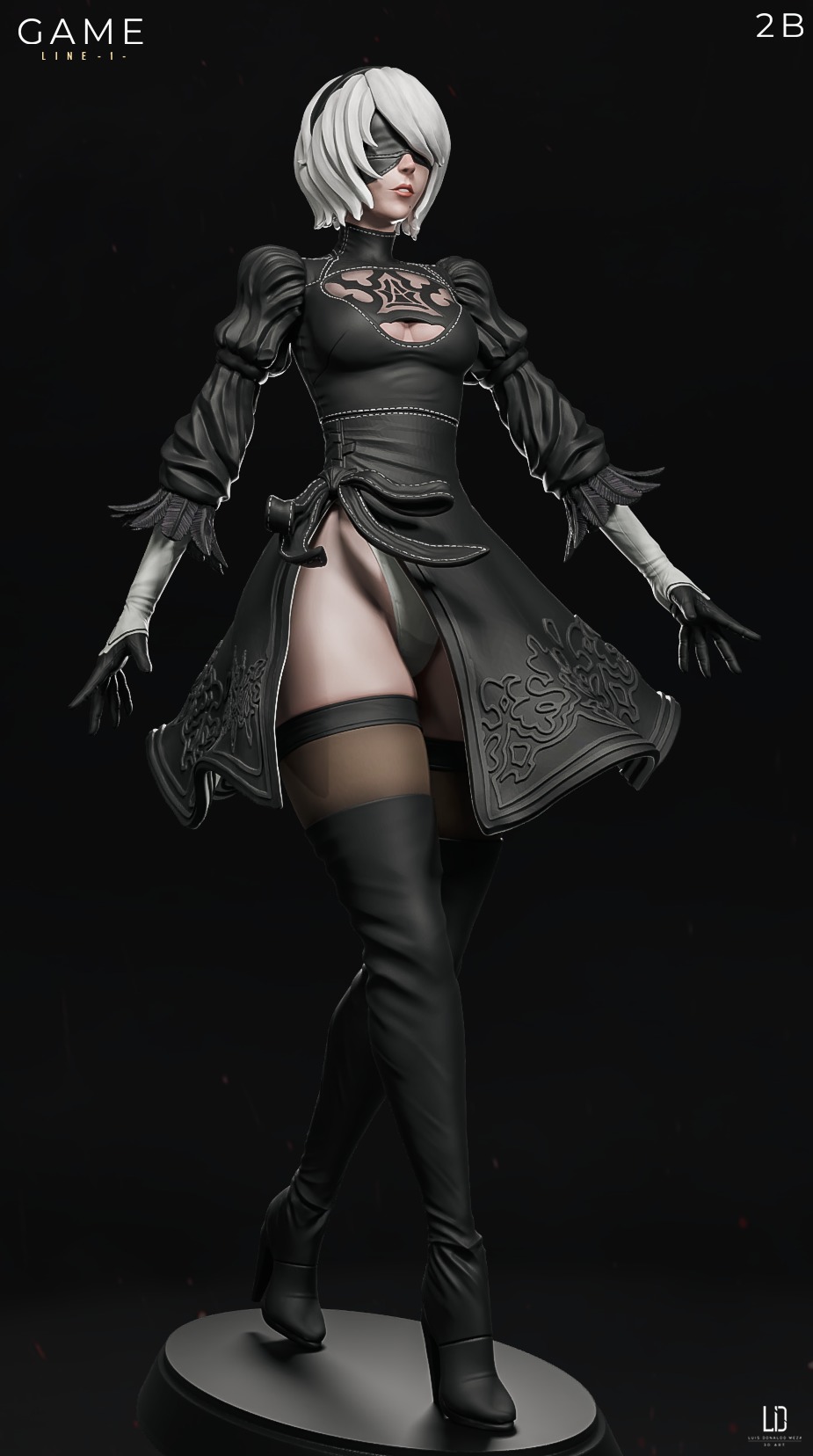 2B - 3D print - STL - Nier 3D print model_3