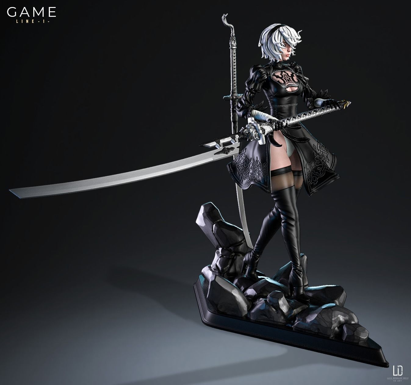 2B - 3D print - STL - Nier 3D print model_19