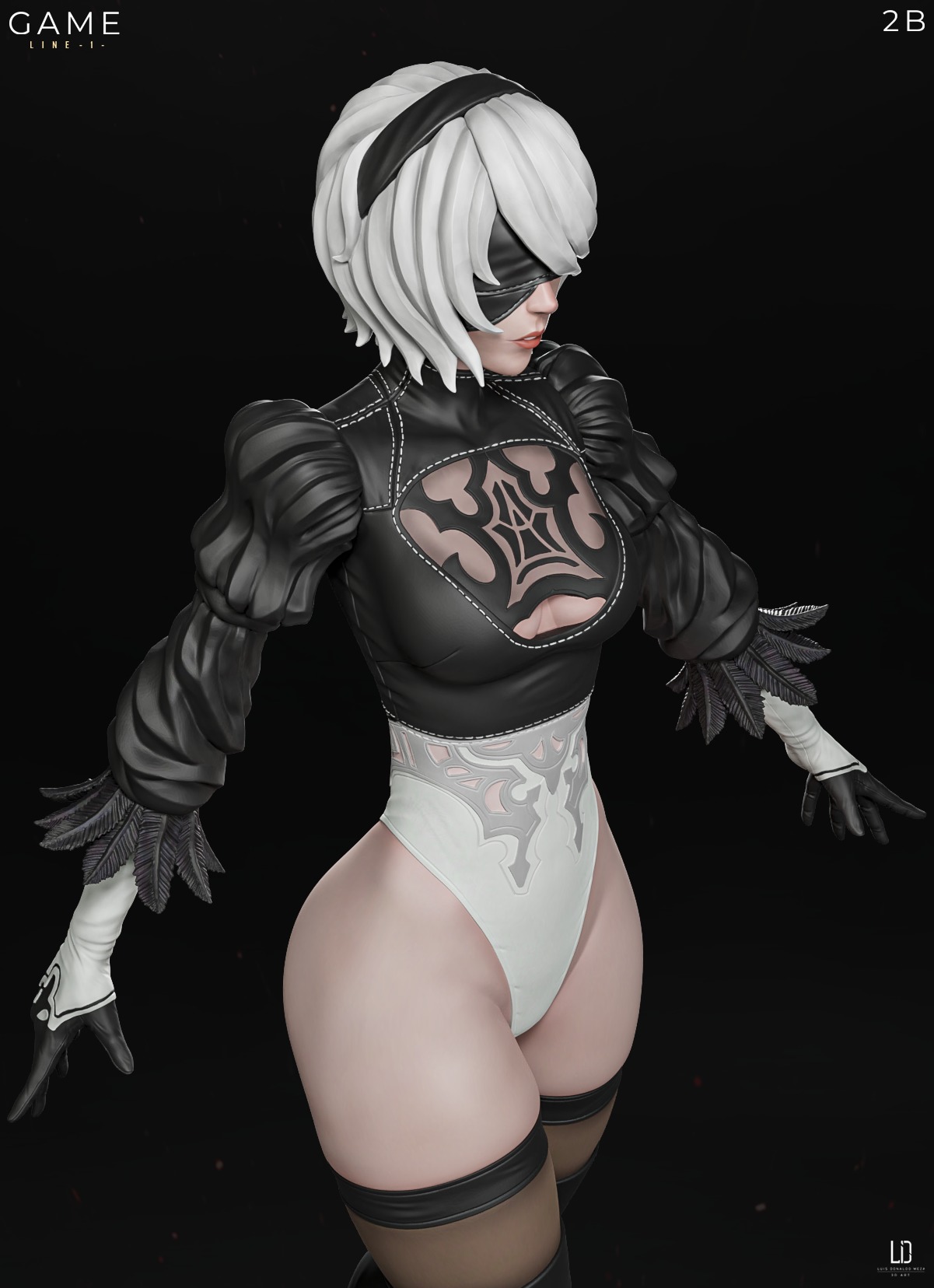 2B - 3D print - STL - Nier 3D print model_5