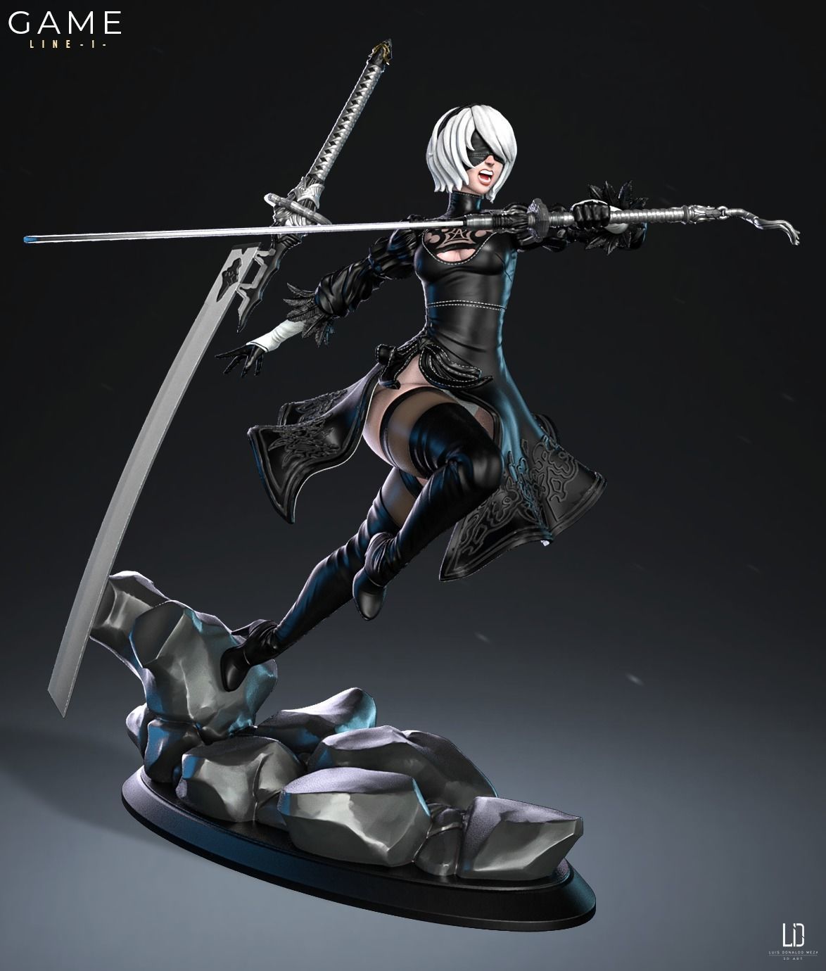2B - 3D print - STL - Nier 3D print model_24