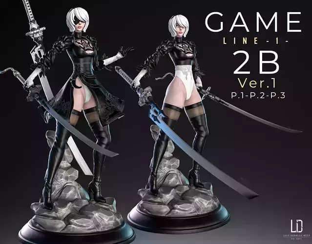 2B - 3D print - STL - Nier 3D print model