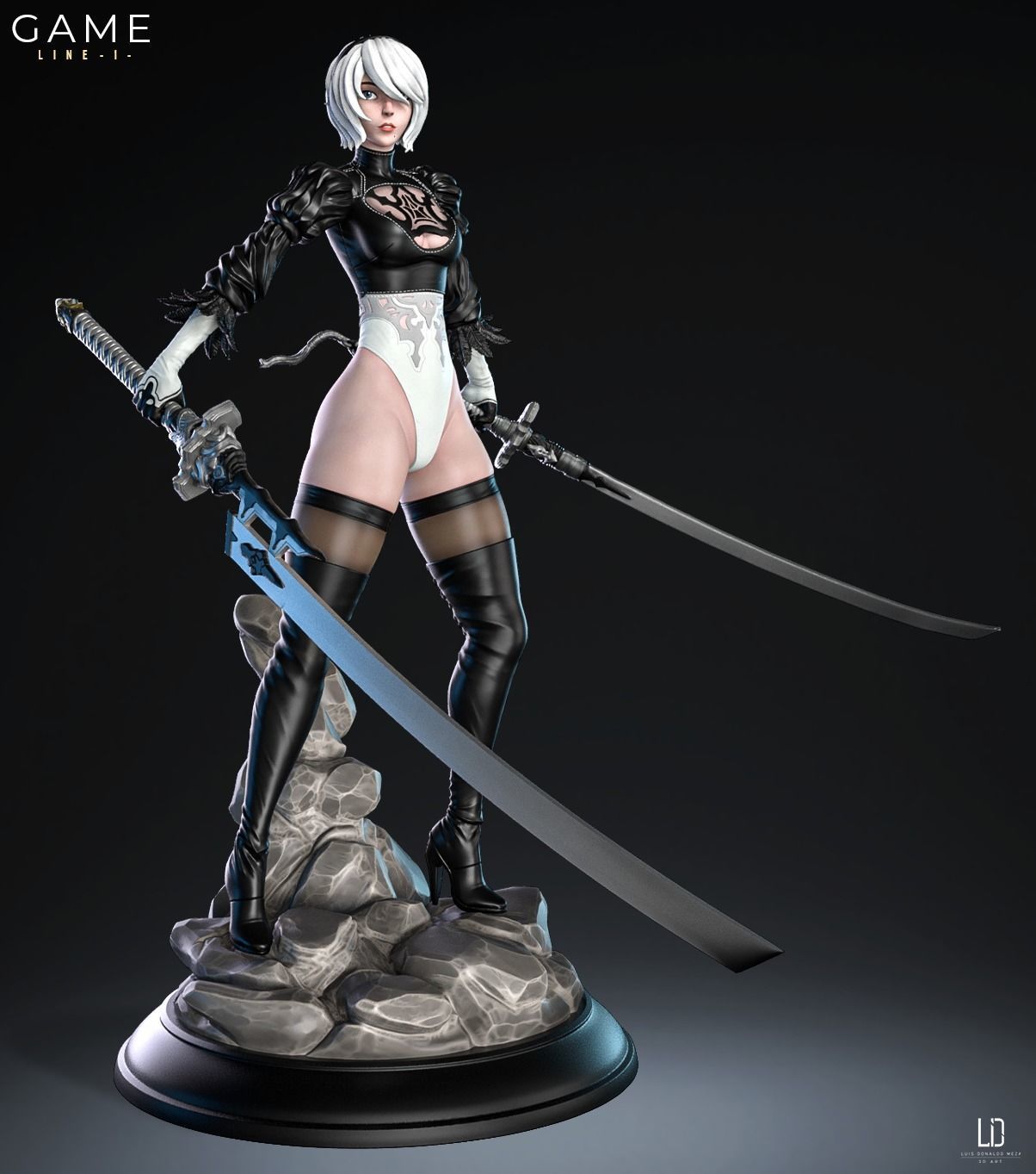 2B - 3D print - STL - Nier 3D print model_15