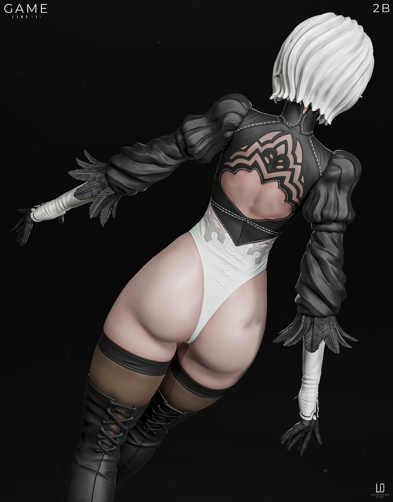 2B - 3D print - STL - Nier 3D print model_11