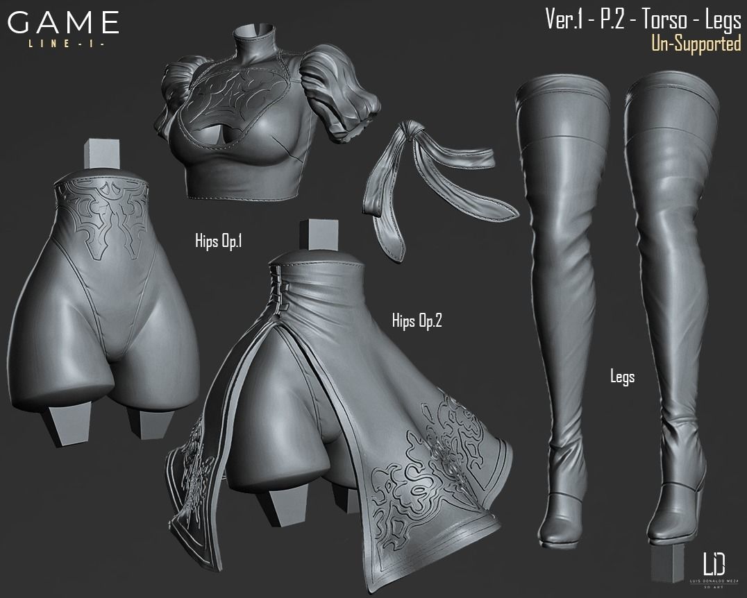 2B - 3D print - STL - Nier 3D print model_22